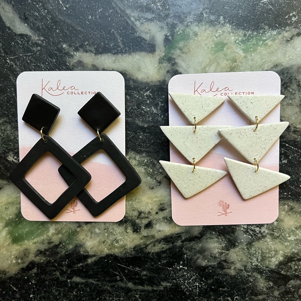 Polymer clay earrings